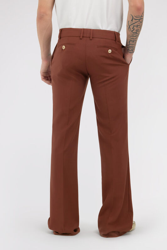 RC Pantalon Évasé en Laine Vierge Marron Marron SRT227-VW001