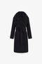 RC Coat with fur collar Black TKQ520-GA061