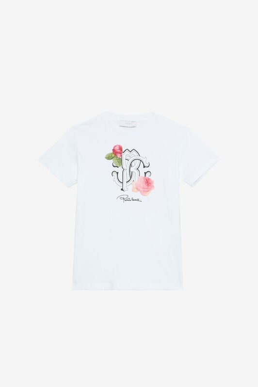JU T-Shirt With RC Monogram JU T-Shirt With RC Monogram White UJT62K-JD001
