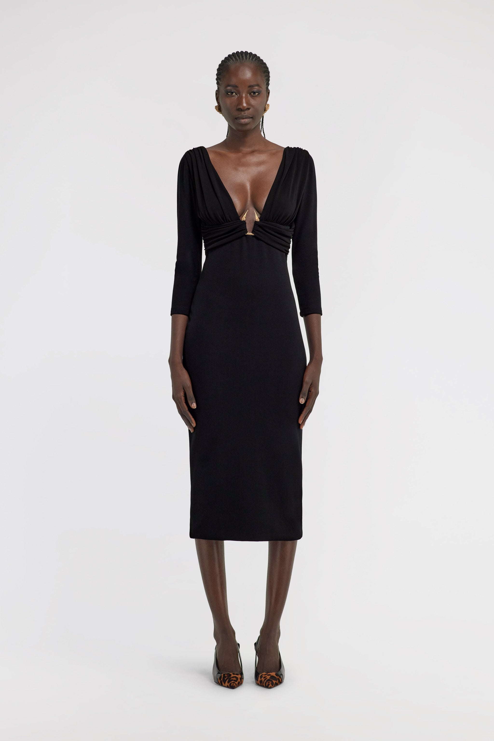 RC Dress with Gold Detail RC Dress with Gold Detail Black TKT139-JJ034