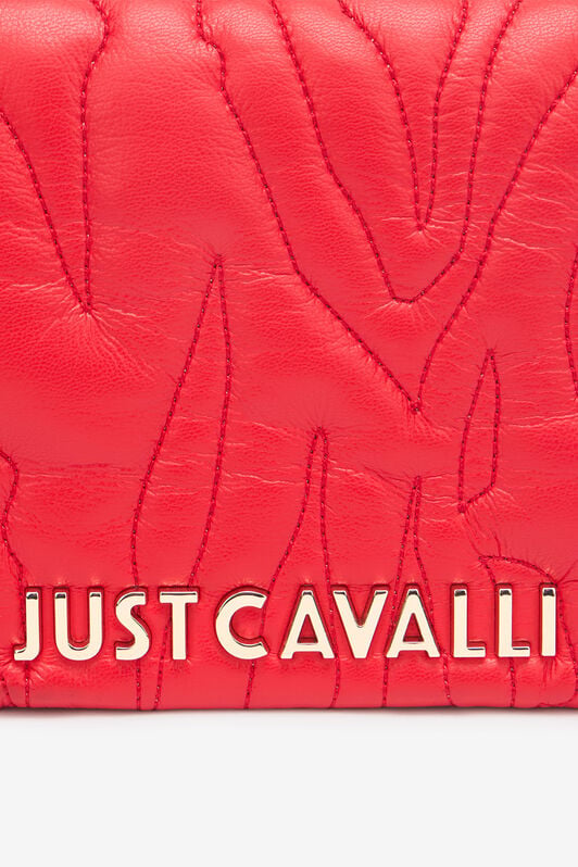 JC Top-Stitched Crossbody Bag With Logo JC Top-Stitched Crossbody Bag With Logo Red UFB068-UF437