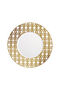 HO Monogram Gold 2 Dinner Plates Set HO Monogram Gold 2 Dinner Plates Set Gold RALA33-IA038