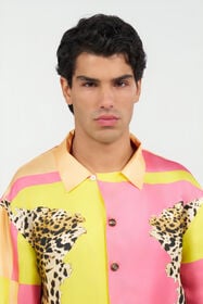 RC Camisa De Seda Estampado Cavalli Pop MULTICOLOR WNT760-4QR33