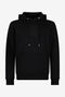 RC Schwarzer Hoodie mit Monogram RC BLACK QOT68A-CFU50