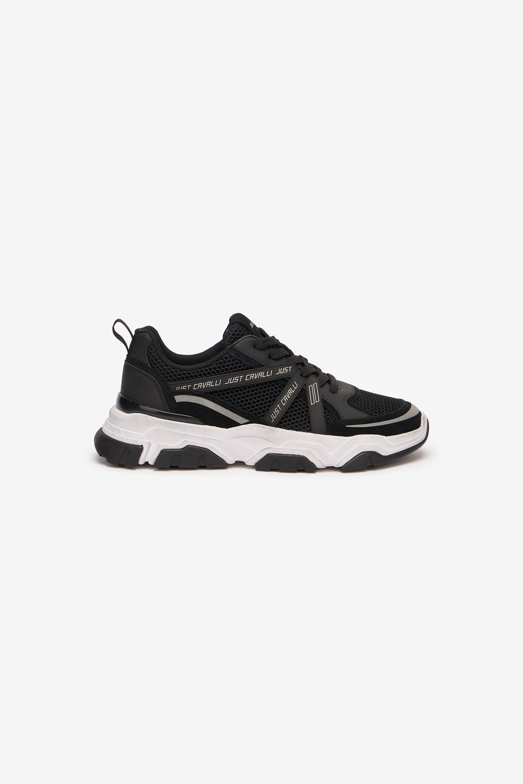 JC Sneakers With Branded Inserts JC Sneakers With Branded Inserts Black UFS018-UF293