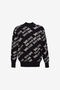 JC Just Cavalli Logo Jacquard Pullover JC Just Cavalli Logo Jacquard Pullover Black/White RRM657-RR151