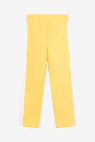 JU Pantalones de algodón a rayas YELLOW VJT20H-CF050