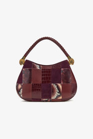 RC Patchwork Shoulder Bag Purple TKB022-PZP01