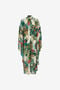 RC Jungle Print Kaftan Dress High Neck RC Jungle Print Kaftan Dress High Neck Green SKT138-7HI88