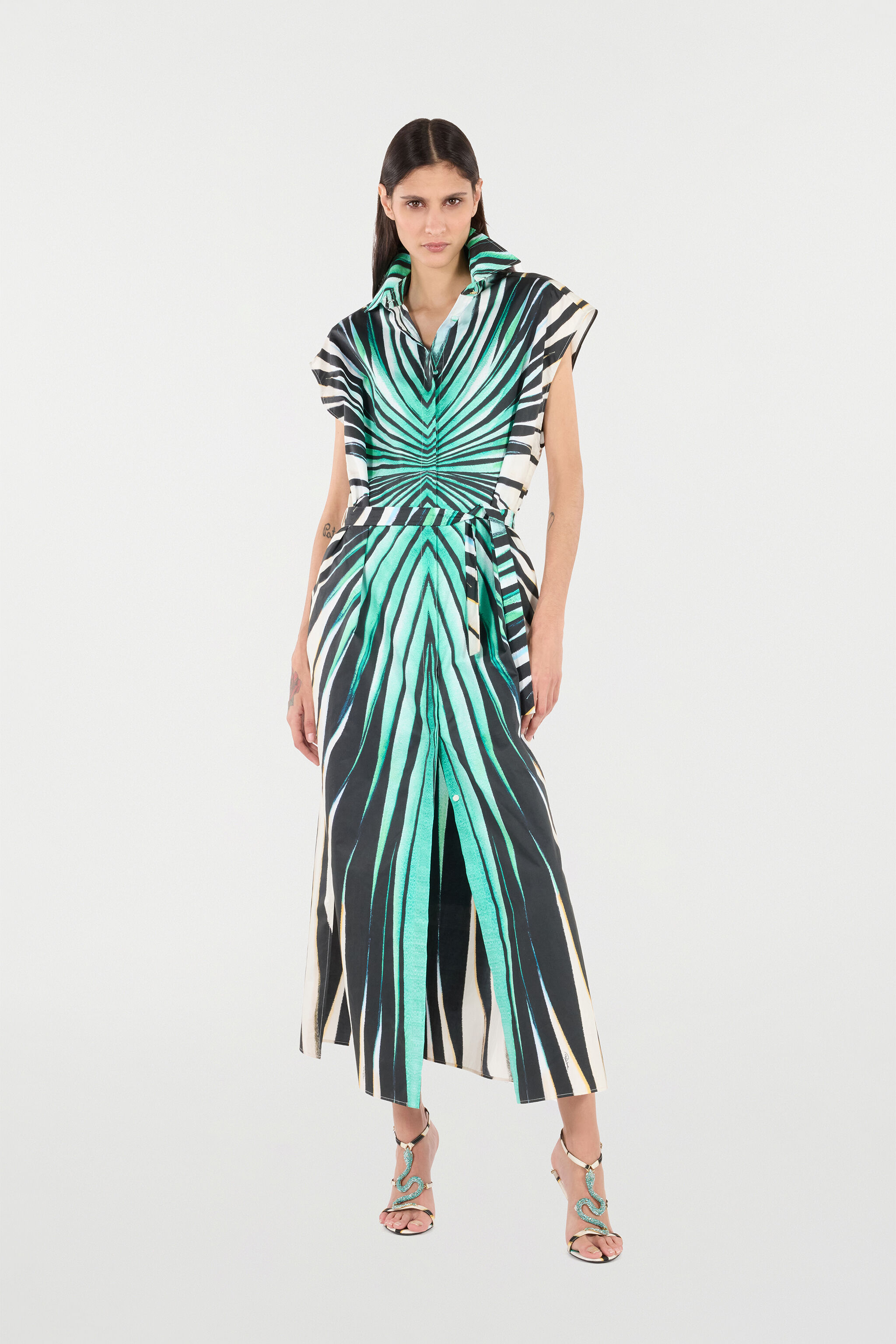 RC Robe Midi Imprimé Ray Of Sea RC Robe Midi Imprimé Ray Of Sea Bleu clair VKT105-RLM33