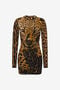 RC Jaguar print knit dress RC Jaguar print knit dress Orange RWM100-MA008