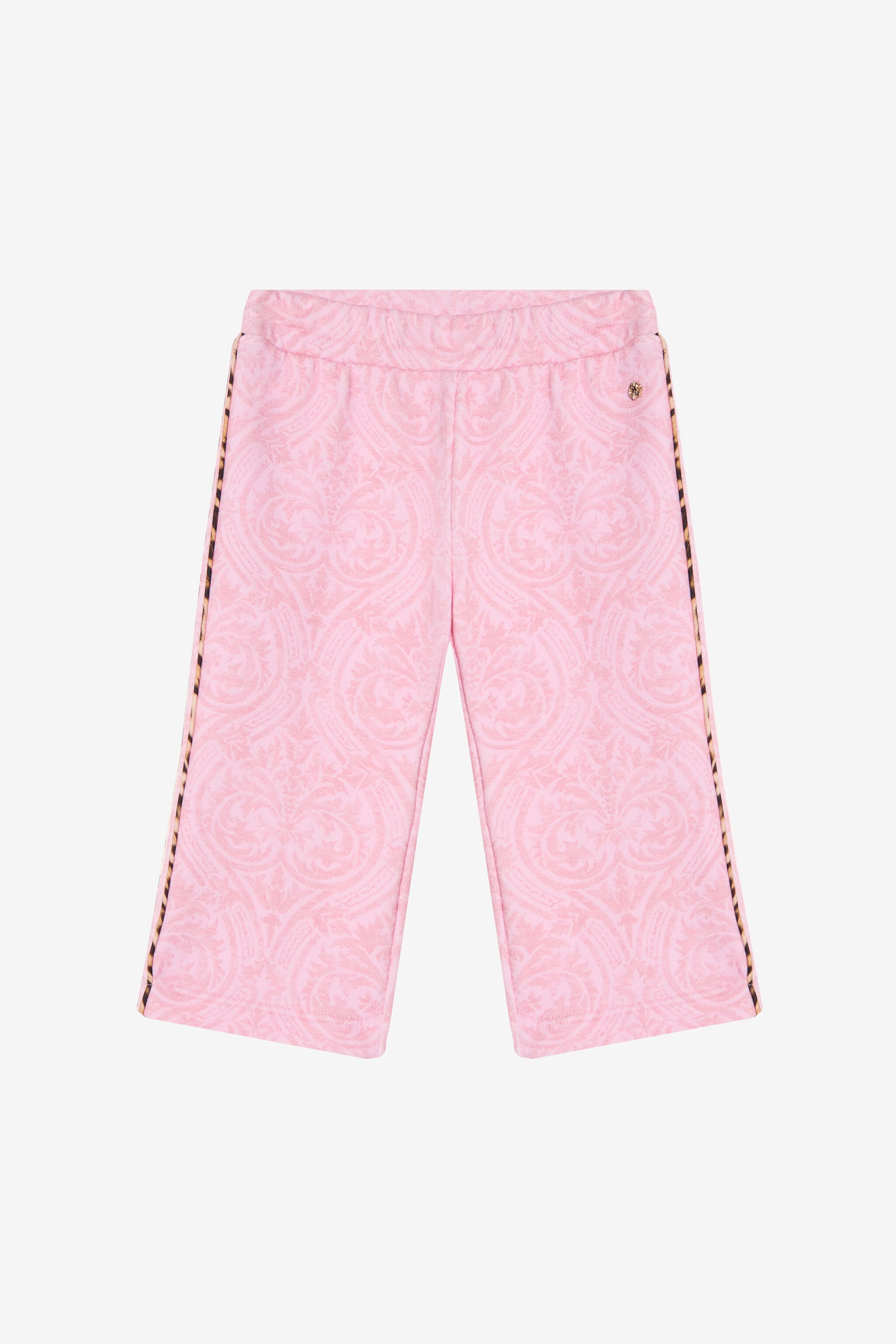 JU Pink Trousers with Leopard Side Stripe JU Pink Trousers with Leopard Side Stripe BABY ROSE VJT202-5OP28
