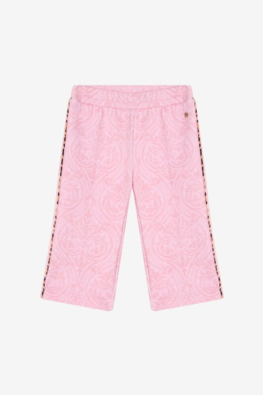 JU Pink Trousers with Leopard Side Stripe JU Pink Trousers with Leopard Side Stripe BABY ROSE VJT202-5OP28