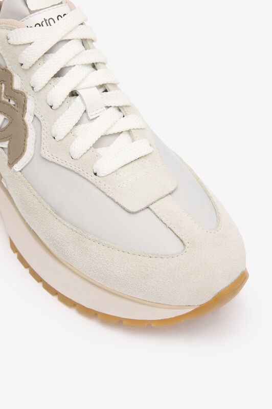 RC Sneakers With Contrasting Back And Mirror Snake Monogram RC Sneakers With Contrasting Back And Mirror Snake Monogram White UKS032-PZM01