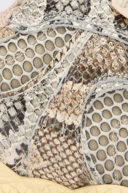 RC Baskets Serpentine en Cuir à Imprimé Serpent RC Baskets Serpentine en Cuir à Imprimé Serpent ROCCIA VQS200-PZS71