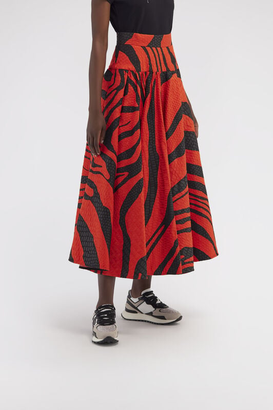 RC Skirt with Zebra print RC Skirt with Zebra print Red NOT30A-5FM69
