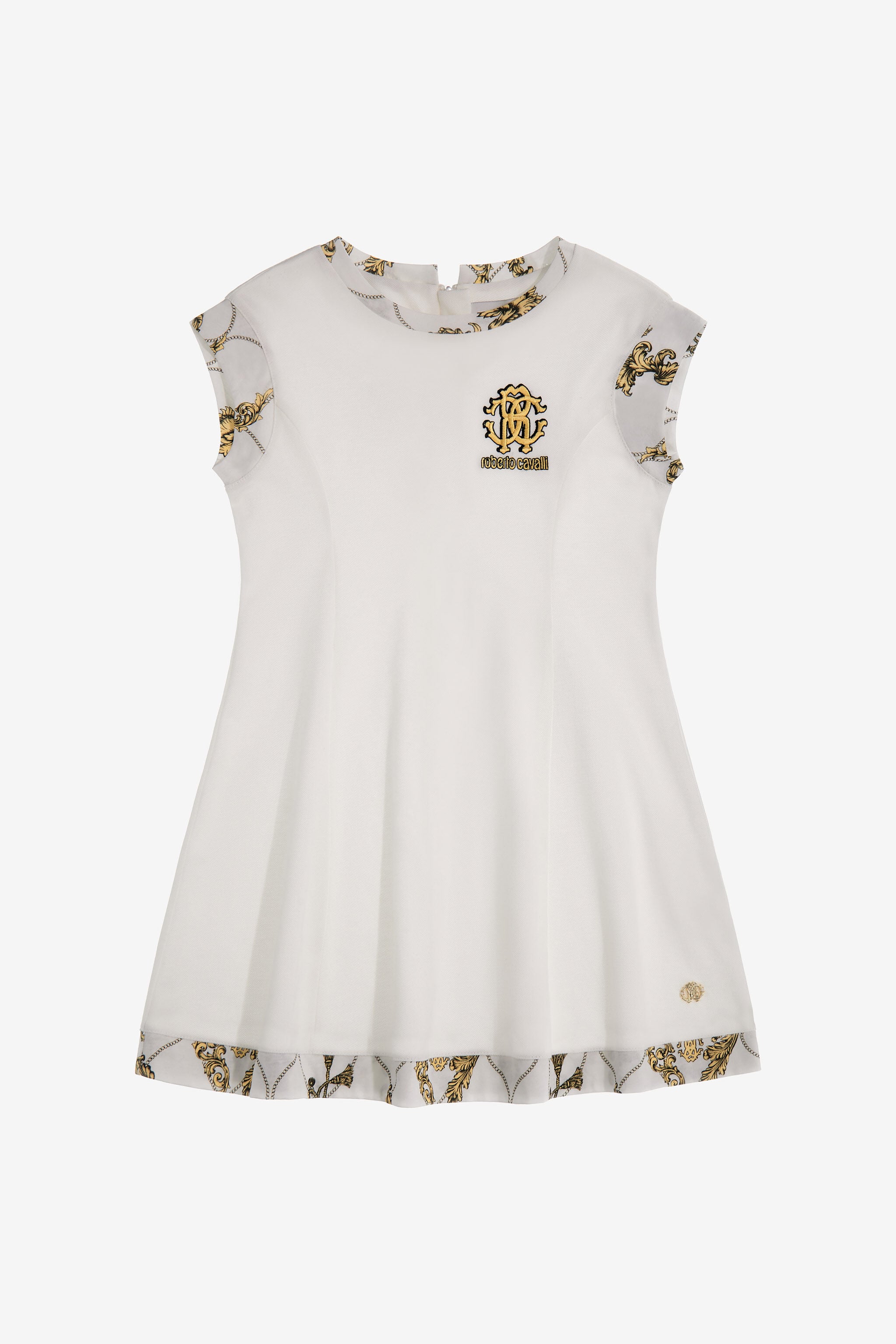 JU RC Monogram dress White SJT130-KB003