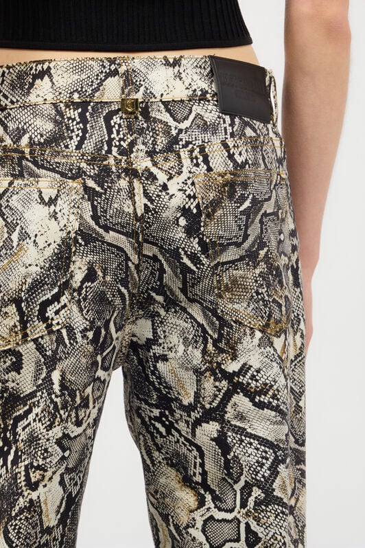JC Pants With Python Print JC Pants With Python Print Light brown UFJ015-UF142