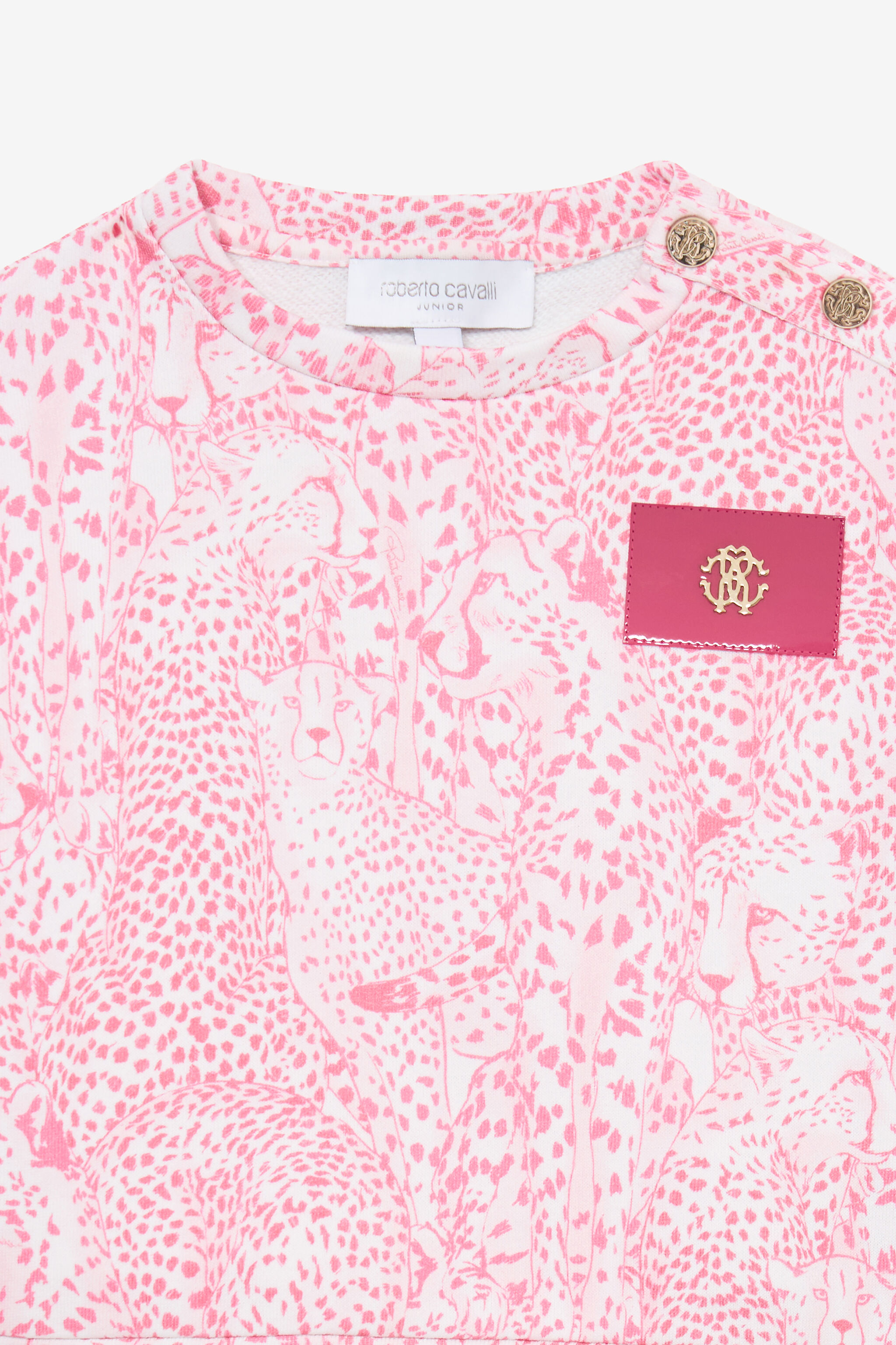 JU Felpa Stampa Animalier JU Felpa Stampa Animalier PINK UJT66C-5OO37