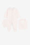 JU Embroidered-logo babygrow set JU Embroidered-logo babygrow set Pink QJT885-JV025