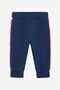 JU Pantalon en molleton avec détails rayés NAVY VJT206-CF050