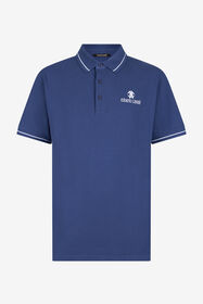 RC Blue Logo Polo Shirt Black QOT64B-KB001