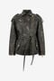 JC Veste en cuir noire BLACK VFP007-VF475