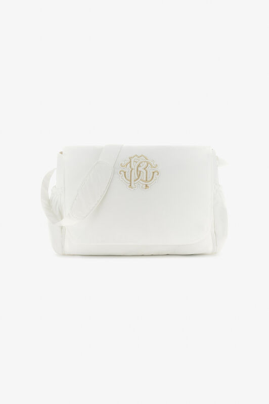 JU RC Monogram-Embroidered Changing Bag White TJT824-SB001