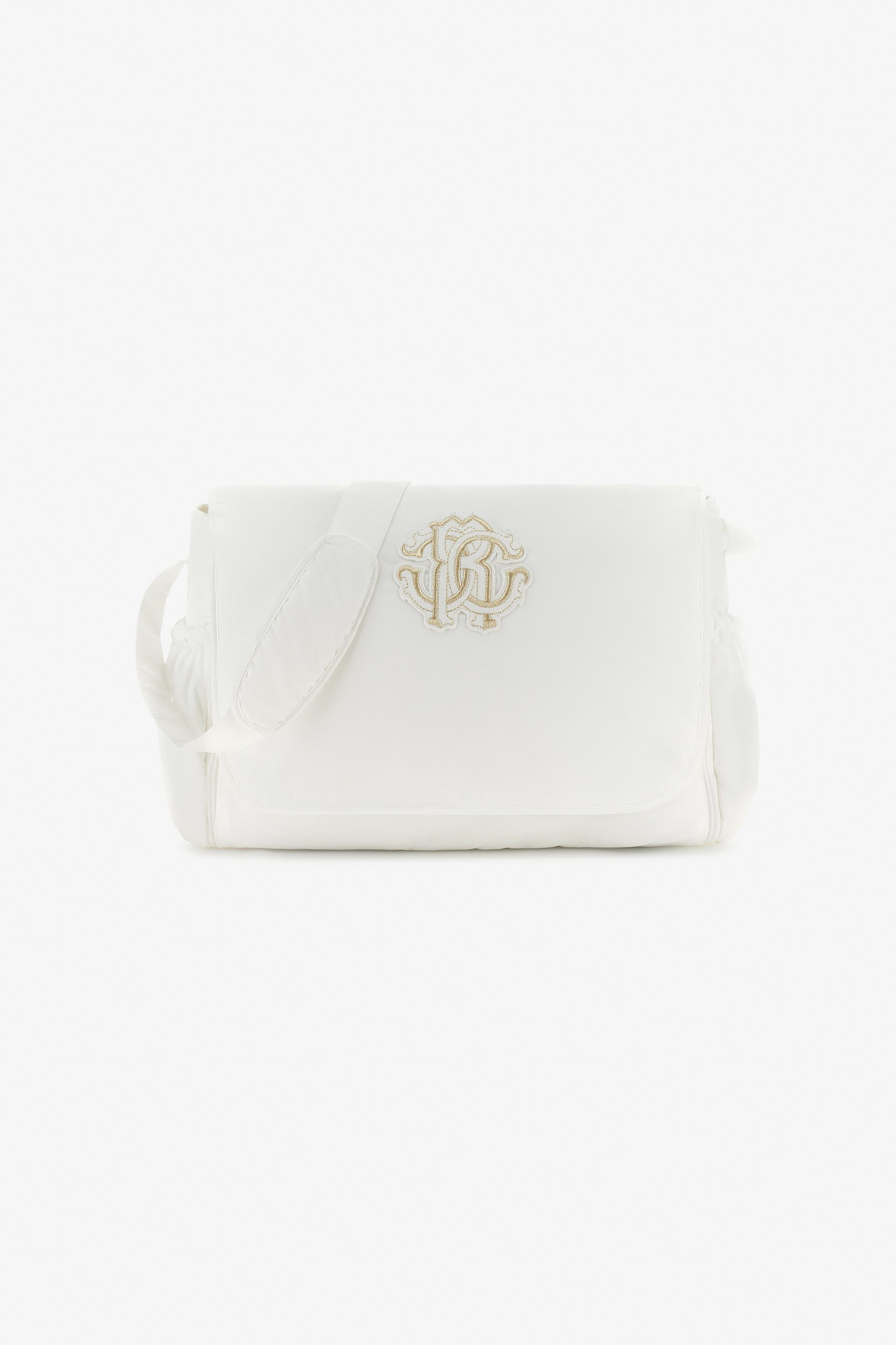 JU RC Monogram-Embroidered Changing Bag White TJT824-SB001