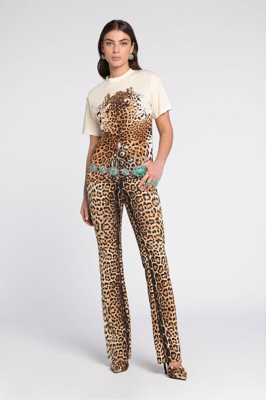 RC Leopard-Print Cotton T-Shirt RC Leopard-Print Cotton T-Shirt NATURALE RKT61B-3PH30