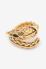 RC Anillo en oro envejecido y negro con diseño de serpiente y rombo OLD GOLD/BLACK WWG006-AM061