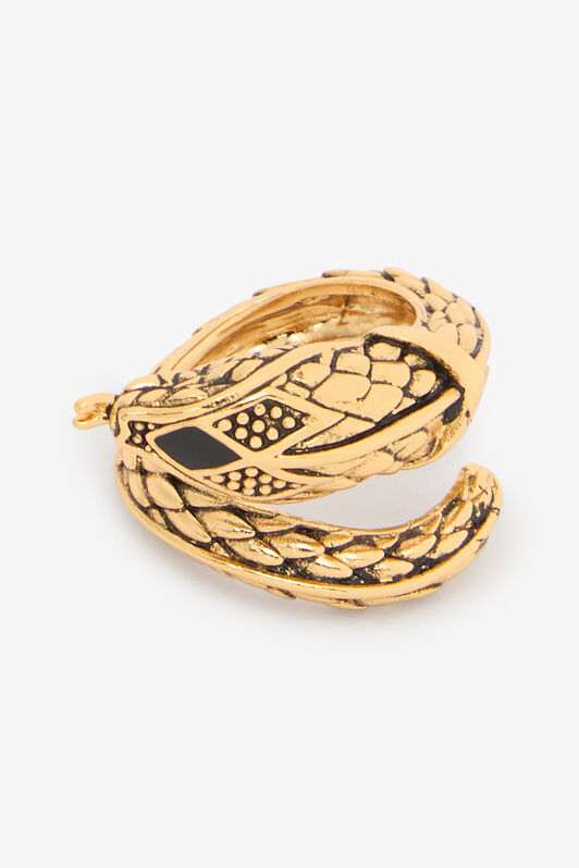 RC Anillo en oro envejecido y negro con diseño de serpiente y rombo RC Anillo en oro envejecido y negro con diseño de serpiente y rombo OLD GOLD/BLACK WWG006-AM061