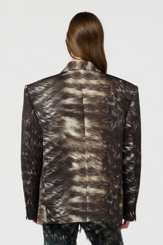 RC Giacca Con Stampa Silver Fur RC Giacca Con Stampa Silver Fur BLACK/BEIGE XWT400-NVT79