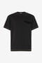 JC T-Shirt With JC Monogram And Contrasting Topstitching JC T-Shirt With JC Monogram And Contrasting Topstitching BLACK UFT037-UF057