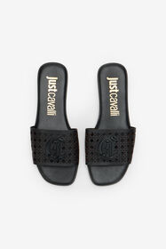 JC Sandal with Logo Detail BLACK WFS101-WF339