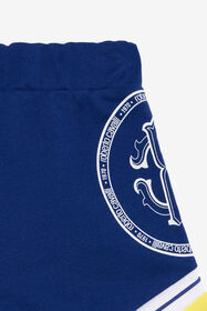 JU Shorts Color-Block Con Monogram RC BLUE/YELLOW TJT244-CF050