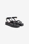 JC Flip-Flop Sandals With Platform And Strap Black SFS162-SF499