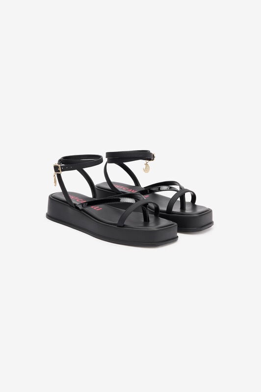 JC Flip-Flop Sandals With Platform And Strap JC Flip-Flop Sandals With Platform And Strap Black SFS162-SF499