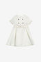 JU Dress With Golden Buttons JU Dress With Golden Buttons White UJT114-RD028