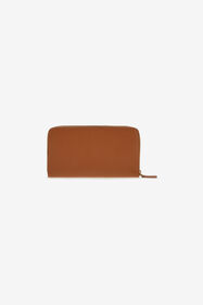 RC Portafoglio con Monogram RC e zip Marrone SKA001-PZ172