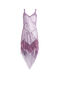 RC Fringed light amethyst evening dress RC Fringed light amethyst evening dress Purple HWR122-SE001