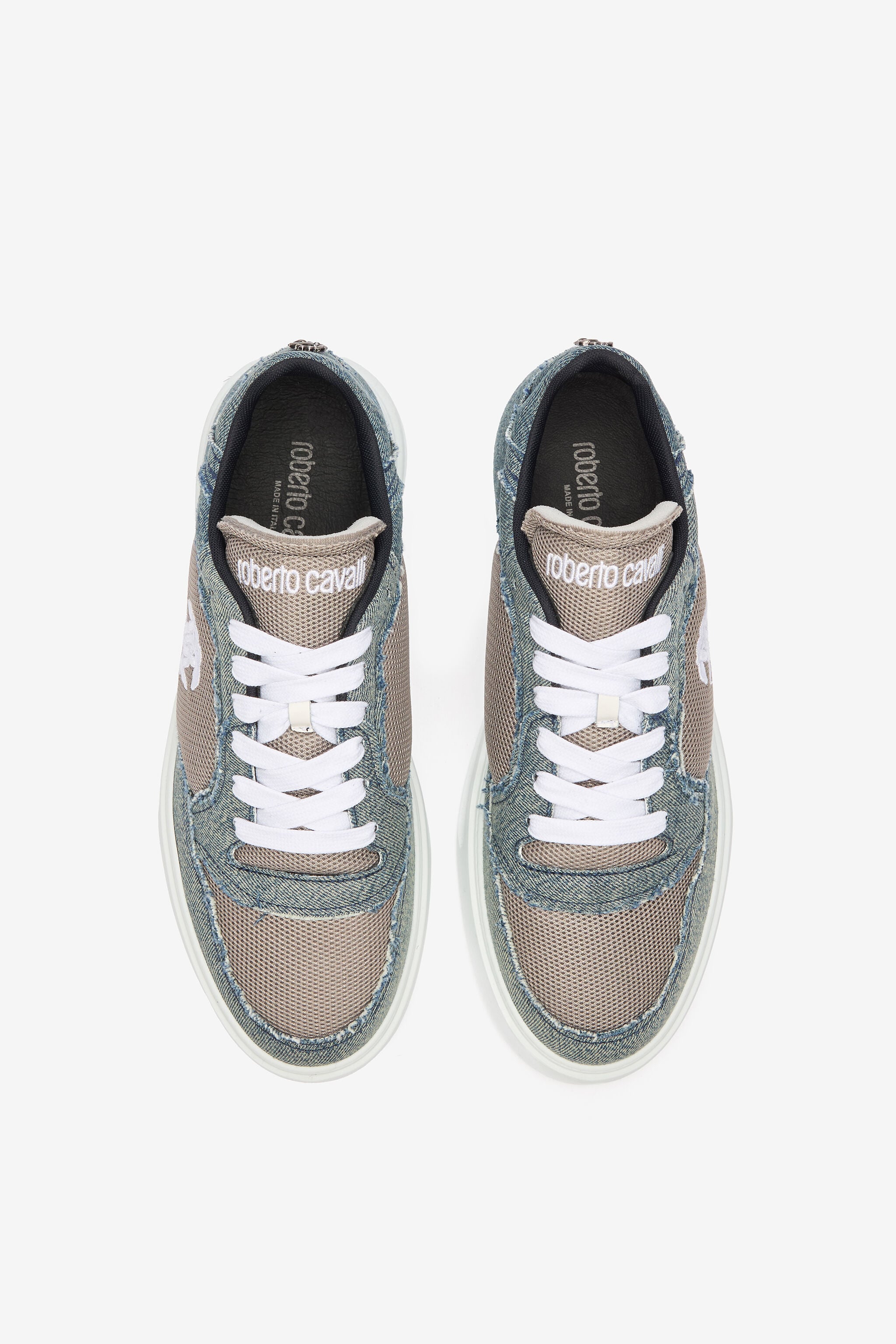 RC Denim And Mesh Sneakers RC Denim And Mesh Sneakers Gray URS076-DL001