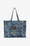 RC Shopping Bag Stampa Denim Patchwork RC Shopping Bag Stampa Denim Patchwork JEANS WKB001-DLL01