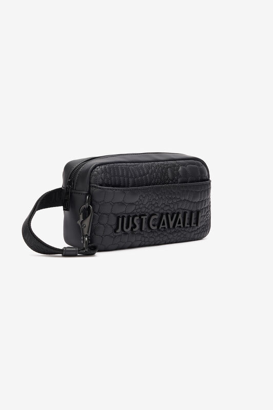 JC Crossbody Bag With Lettering Black TFB008-TF278