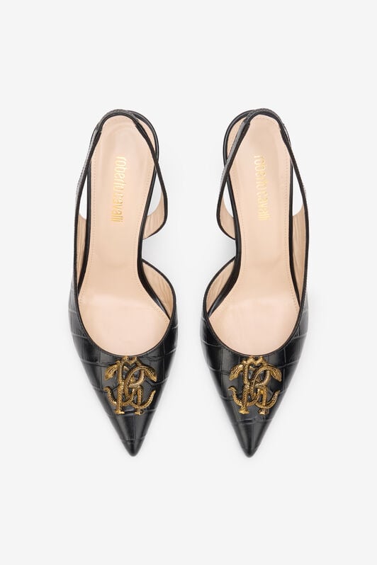 RC Zapatos Slingback con Estampado Efecto Coco RC Zapatos Slingback con Estampado Efecto Coco BLACK SOS00R-PZ004
