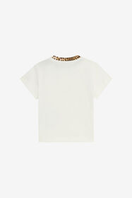 JU Cotton T-shirt with detail MILKY WHITE VJT607-JD001