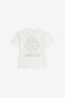 JU Cotton T-shirt with logo MILKY WHITE VJT608-JD001