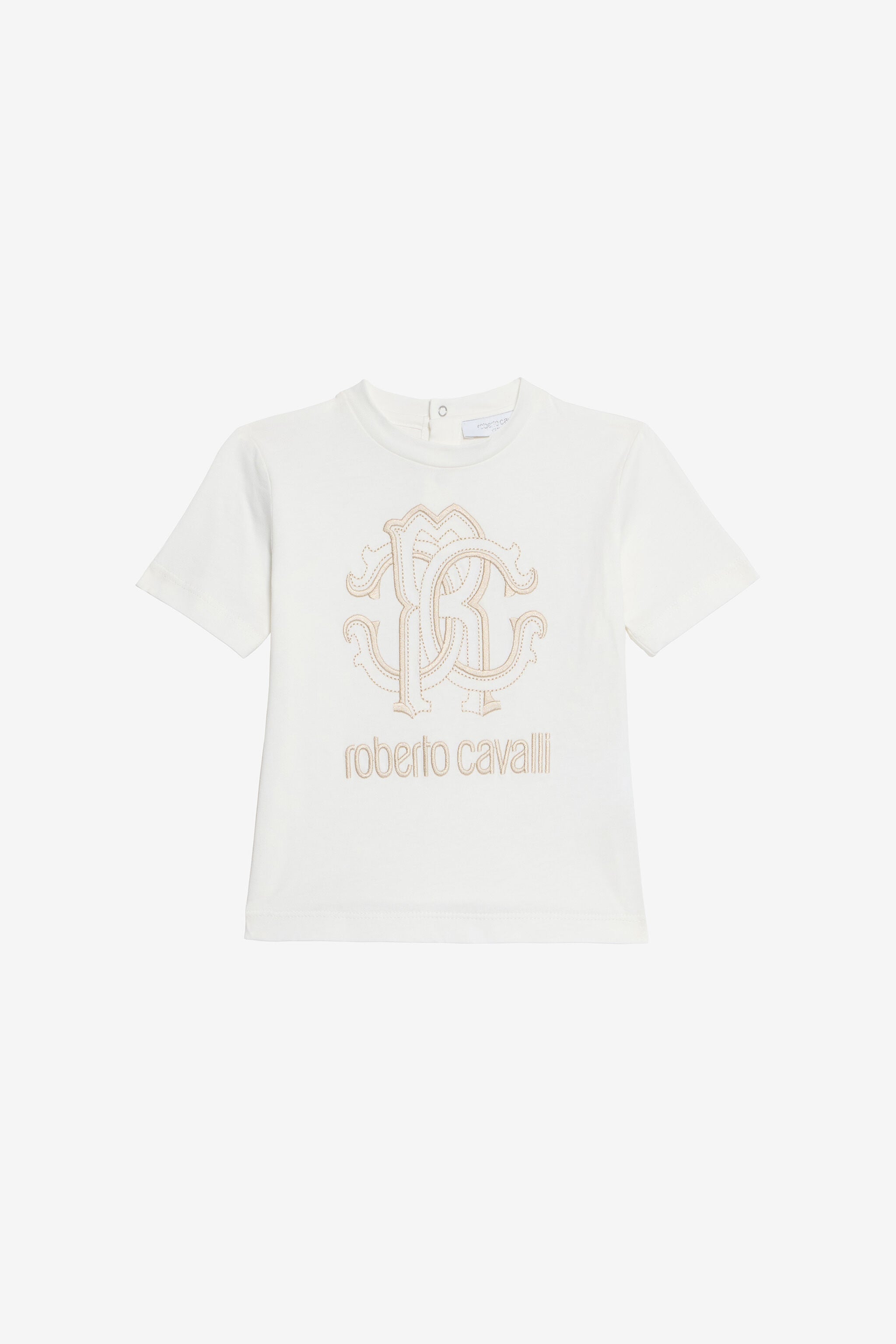 JU Cotton T-shirt with logo JU Cotton T-shirt with logo MILKY WHITE VJT608-JD001