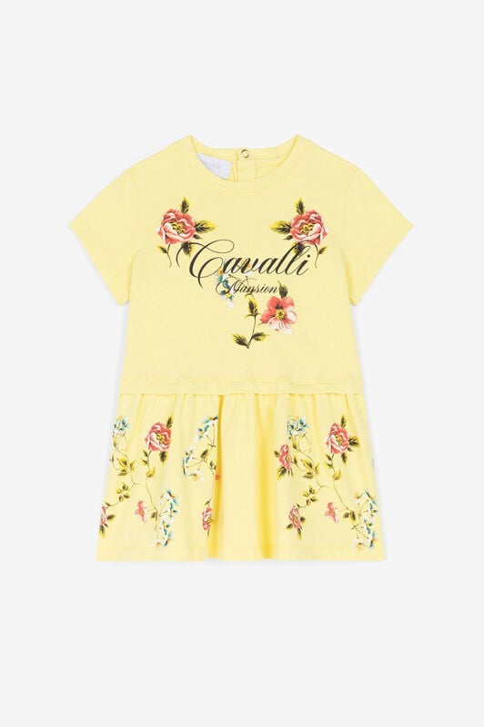 JU Floral-Print Dress JU Floral-Print Dress Yellow OJT117-ISA2J
