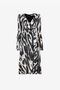 RC Animal-print wrap midi dress RC Animal-print wrap midi dress Gray QKT112-JRF54